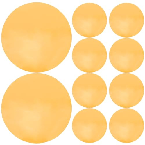 CONGARTENO Lichtdiffusorfolien Selbstklebend Runde Warmlichtkorrekturfolie Aus Kunststoff Transparenz-Gel-Lichtfilter Für Led-Lampen Foto Video Bühne 4.72 in 10 Stück