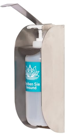 Edelstahl Seifenspender Wandbefestigung mit Ellenbogen-Drucktaste, Desinfektionsspender, Desinfektionsmittel Spender, Wandseifenspender, Desinfektion hände, Desinfektionsmittel Spender 1000ml