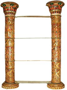 JV Moebel Regal Glas Vitrine Ägyptische Regale Vitrinen XXL Säulen 240cm Säule Ägypten Neu