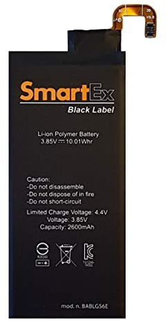 Smartex® Black Label Akku kompatibel mit Samsung Galaxy S6 Edge (EB-BG925ABE)