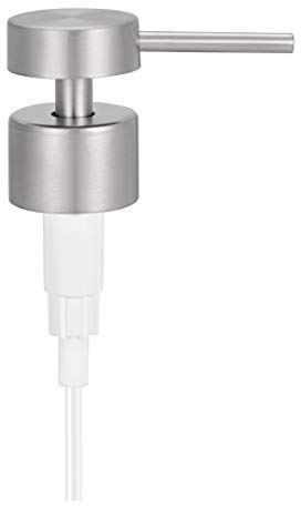 N/A Seifenspender für Pumpen, Ersatzpumpe, Edelstahl, geeignet für 25 mm Flaschen-Durchmesser, 95 mm lang