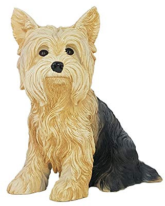 IM Deko Yorkshire Terrier Figur Gartenfigur Skulptur Dekoration Dekofigur Yorkie Hund
