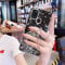 Uposao Kompatibel mit Samsung Galaxy A21S Hülle Glitzer Silikon Handyhülle mit Ring Halter Ständer Schutzhülle für Mädchen Glänzend Bling Strass Diamant Transparent TPU Handyhülle,Schwarz