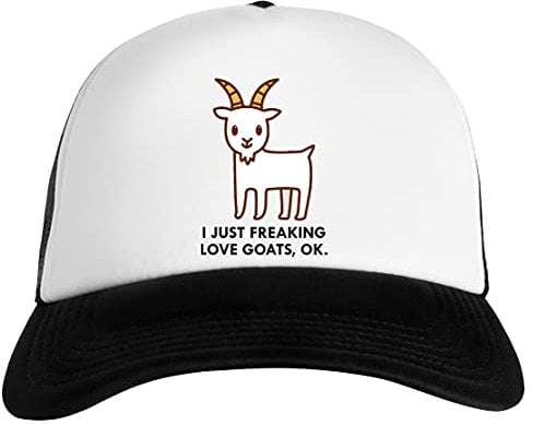 I Just Freaking Love Goats Okay Funny Quote Unisex Baseball Snapback Kappe Cap