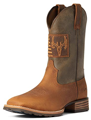 ARIAT Stivale Hybrid Patriot Country Western Uomo, Casper Brown/Cave Tan, 39.5 EU