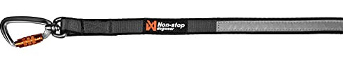 Non-Stop dogwear Move Leash 1.5m Breite 15mm |15815| komfortable Hundeleine, Farbe:Schwarz