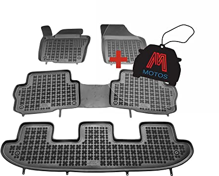 MOTOS Gummimatten Auto Fussmatte passt für SEAT Alhambra II 2010-2020 Verbessern Sie Ihren Reisekomfort mit Antirutschmatte Auto - Allwetter fußmatten Auto, Schutz vor Verschmutzung