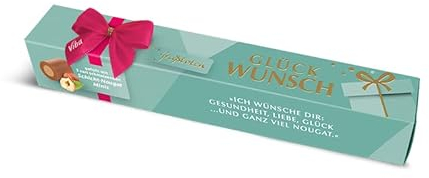 Viba Grußbote, gefüllt mit Nougat-Minis (Glückwunsch)