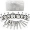Kit de brocas de diamante de 17 piezas para brocas de baldosas, cortador de agujeros de vidrio, herramienta de sierra de núcleo hueco, con revestimiento de diamante