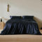 LILYSILK Seide Bettbezug 155x220cm Bettbezüge mit edlem Schlafkomfort in 100% Seide von 19 Momme，Navy Blau
