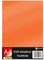 Evo Ultraflock Textilfolie für Plotter 33 Farben Flockfolie im Din A4 Format 30x20cm Plotterfolie für Stoff Kleidung T-Shirt Flock Folie Zubehör (1 Bogen, 004 Orange)