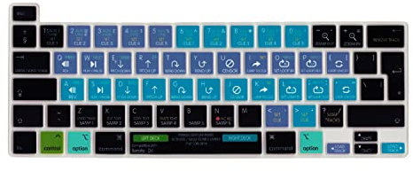 MiNGFi Serato DJ Shortcuts Silicone Keyboard Cover for MacBook Pro 16 M1 (2019+) Model A2141 MacBook Pro 13 (2020+) Model A2338 A2289 A2251 EU/ISO Keyboard layout