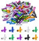 56 Pcs Bike Cable End Caps, Bicycle Brake Cables End Crimps, 7 Colors Aluminum Alloy Bicycle Cable Crimp Ends Tips Shifter for Road Bike, Mountain Bicycle