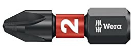 Bit 851/1 IMP DC PH2 L.25mm 1/4 Zoll C6,3 Impaktor,DC Box m.10 Bits WERA