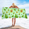 Avocado Strandtuch Kinder 70x150 cm, Weich Schnell Trocknen Microfaser Handtücher, 3D Strandhandtuch Avocado Badetuch Strandlaken Handtuch, Herren Frauen Badetücher