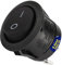 Interruptor 0-1 Basculante Ø 20mm 250V 6A 2 Fastons 4,8mm Cuerpo Negro Garantía de 10 Años - MONTERAL
