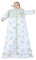 Chilsuessy Winter 2.5 Tog Kinder Schlafsack mit abnehmbaren Ärmeln Baby Schlafsack Bio Baumwolle Ganzjahres Schlafsack für Jungen und Mädchen, 2.5 Tog/Traum Wald, L (100-130 cm)