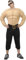 FIESTAS GUIRCA Costume pour homme avec corps de plage - Chemise avec poitrine musclée Homme Fort - Déguisement pour homme Taille M 48-50
