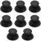 EMSea Lot de 8 baguettes de pouce compatibles avec manette PS3 - Poignée de joystick analogique - Accessoire de réparation - Noir