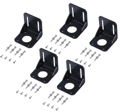 BEVDICNC Schrittmotor Halterung 5 Stück für Nema 42 Schrittmotor Schrittmotorhalterung mit 20 Stück Schrauben Sechskantschlüssel für 3D Drucker CNC Graviermaschine Fräsmaschine