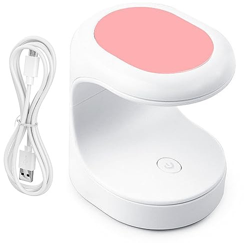 Cisixin Mini UV LED Nagellampe, USB Portable Schnell trocknend Nagellack Aushärtelampe,Gelpoliermittel Nageltrockner UV Gel Licht,Lampe Nail Art Maniküre Werkzeuge für alle Gelnagellacke