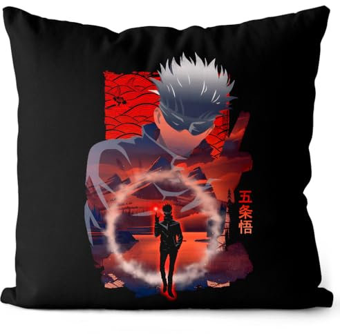 CottonCloud Gojo Kissen mit Füllung 40cm Baumwolle Kaisen Anime Japan Manga