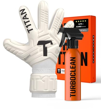 T1TAN Training Torwarthandschuhe Kinder, Herren Classic, Größe 3-12, Torhüter Handschuhe Erwachsene, Tormannhandschuhe Jugendliche, Fußball Torwarthandschuhe, 3-15+ Jahre, Atmungsaktiv, Starker Grip