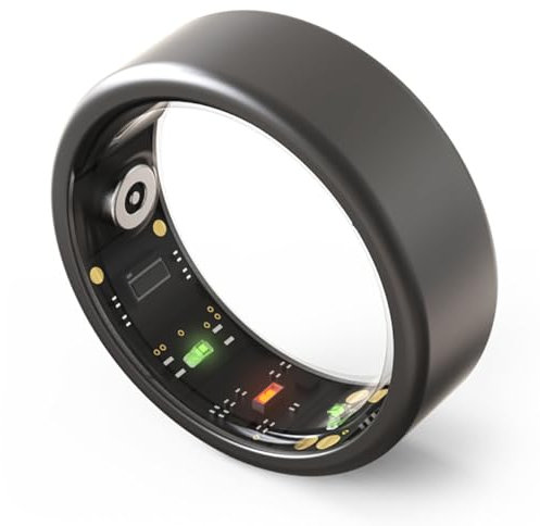 Smart Ring, Fitness Smart Ring, 7 Tage Akkulaufzeit, magnetische Aufladung, wasserdicht und energiesparend, zur Überwachung von Gesundheit, Körpertemperatur, Schlaf und Herzschlag, Fitness ( Color : B