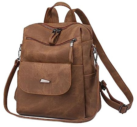 Pingpong Rucksäcke Damen-Tasche, modischer Rucksack, bequemer Studenten-Rucksack aus, Reiserucksack Rucksäcke Für Mädchen Für Schule (Brown, One Size)