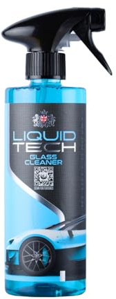 Liquid Tech 500ml Car Glass Cleaner Spray - Windscreen Cleaner & Car Window Cleaner for Interior & Exterior Use