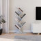 ComfortCove Baum Bücherregal, Schreibtisch Bücherregal, Bodenstehendes Bücherregal, Lagerregal für Wohnzimmer, Heimbüro, Schlafzimmer oder Küche, 7 Regale, Grau