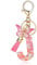 T TAKONE Schlüsselanhänger Buchstabe, Schmetterling Glitzer Rosa Schlüsselanhänger, Idealer Geschenk Auto Schlüsselanhänger für Frauen/Kinder-J