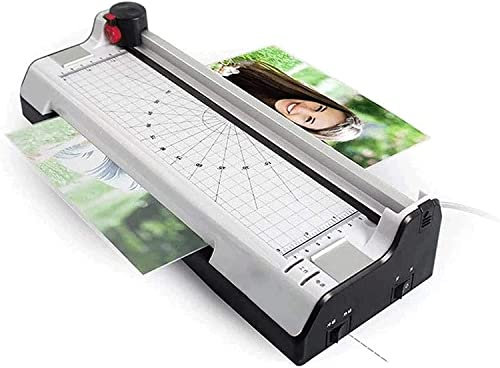Papierschneider, Guillotine-Trimmer, Laminiergerät, Haushalts-A4-Fotoklebemaschine, Dokumentenlaminierung, 2-in-1-Thermo-Kaltbeutel-Laminiergerät + Papierschneider mit Schneidefunk