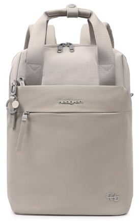 Hedgren Unisex Rappu Rucksack M 38,1 cm + RFID, Grau (Pussywillow Grey)