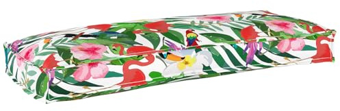 ZQQLVOO Palettenkissen für Bank Dschungel Rechteckiges Sofakissen aus Polyester, Abnehmbarer Bezug, waschbar und strapazierfähig 100x40x8 cm Oxford-Gewebe