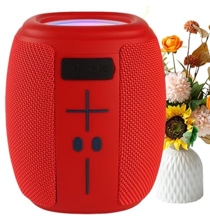 Wireless Speakers,Stereo Sound with RGB Light | Outdoor Speaker Wireless Big Audio - for Home Office Dorm Beach Camping Travel Party Fishing Hiking Birthday Christmas