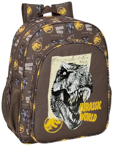 safta JURASSIC WORLD Schulrucksack für Kinder, anpassbar an den Kinderwagen, ideal für Kinder im Schulalter, bequem und vielseitig, Qualität und Widerstandsfähigkeit, 32 x 12 x 38 cm