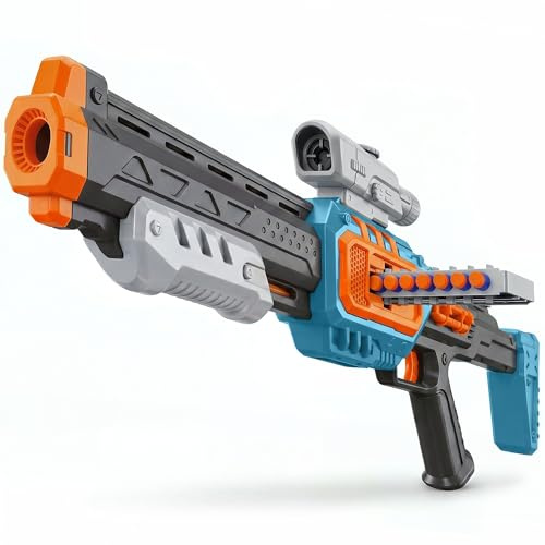 Aktion Toys NOVA Toy Shotgun | Pump-Action Foam Blaster with 24 Darts & 2 Quick-Load Mags | Engineered for Kids Ages 8+