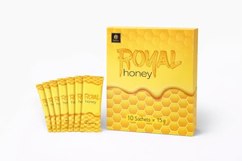 Miel Aphrodisiac en Sachets Individuels – 10 Sachets de 15 g – Miel Alimentaire – Format Pratique – Qualité Alimentaire (JAUNE)