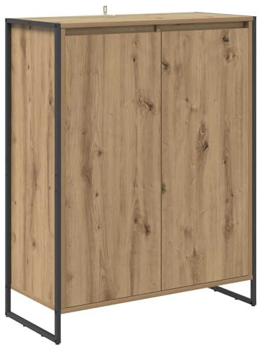 Mhdvray Industrie Schuhschrank Kunsthandwerk Eiche 79 x 36 x 100 cm Holzwerkstoff Langlebig Kratzfeste Oberfläche Flur Schmal Badschrank Werkzeugschrank Küche Büro