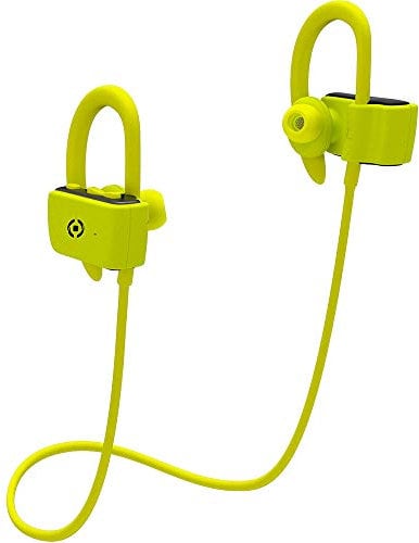 Celly BHSPORTPROYL gancho de oreja Binaurale Inalámbrico Amarillo - Auriculares (Binaurale, gancho de oreja, Amarillo, Inalámbrico, Intraaural, 8 h)