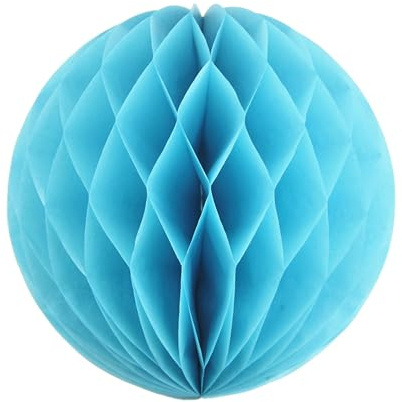 1 Wabenball 30cm ( hellblau 311 ) // Waben Ball Honeycomb Papier Hänge Deko Laternen Dekoration Bälle Pompons PomPom Party Hochzeit Raumdeko