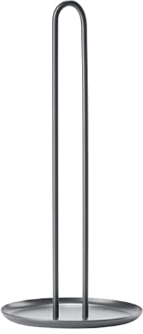 Zone Denmark Singles Küchenrollenhalter Stehend, Küchenpapierhalter aus Metall, Durchm. 14,5 cm, Höhe 32 cm, Cool Grey