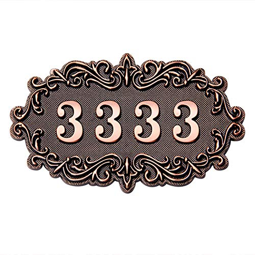 Türschilder Nach Wunsch Hausnummernschild Vintage Hausnummer Personalisierte Türnummer Wandaufkleberer Hausschild Mit Wunsch Gravur Haustürschild Hausnummern Schild für Haustür Garten Hotel