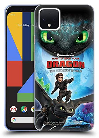 Head Case Designs Offiziell Offizielle How to Train Your Dragon Hiccup Und Toothless III The Hidden World Soft Gel Handyhülle Hülle kompatibel mit Google Pixel 4