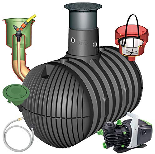 Graf Regenwasser-Erdtank Carat Regenwassertank Zisterne Wassertank Garten-Jet, 8.500 L PKW-befahrbar