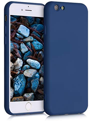 kwmobile Case Compatible with Apple iPhone 6 / 6S Case - Slim Protective TPU Silicone Phone Cover - Dark Blue