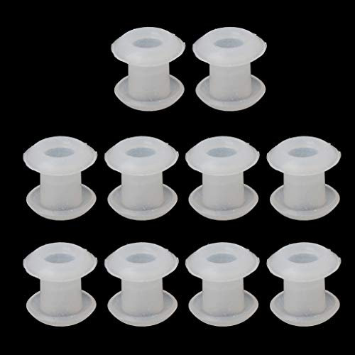 ruiruiNIE 10-teilige Silikonkautschuk-Stopper Ringperle Spacer Charm Armband Schmuckherstellung