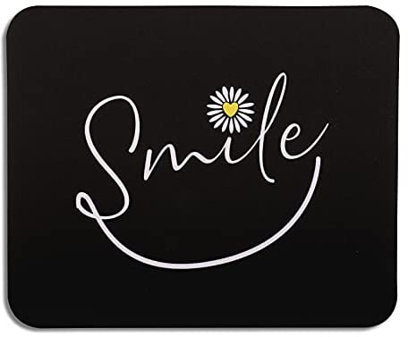 AOKSUNOVA Mauspad Klein Schwarz rutschfeste Mousepad mit Motiv 200 x 240 x 3 mm