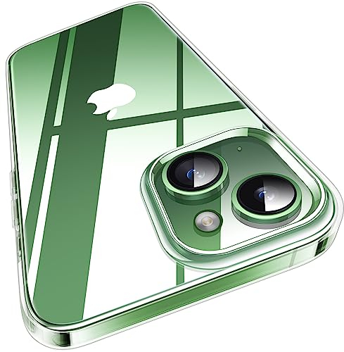 TORRAS Crystal Clear für iPhone 13/14 Hülle (NO.1 Vergilbungsschutz & Extrem Dünn) Militär-Grade Stoßfest Silikon Weicher Griff Kratzfest Transparent